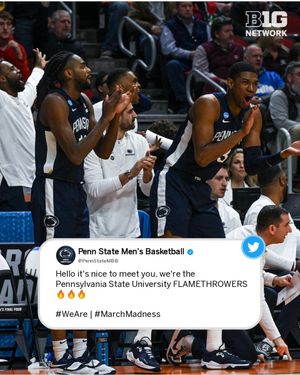 Image post by @PennStateOnBTN on Twitter