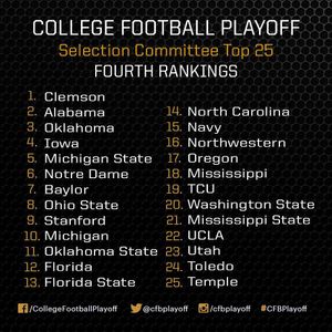 Image post by @cfbplayoff on Instagram