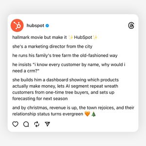 Image post by @hubspot on Instagram