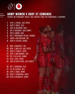 Image post by @armyrugbyunion on Instagram