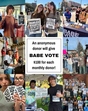 Image post by @babevote on Instagram