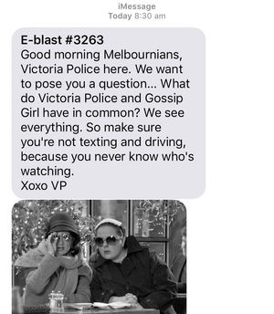 Image post by @victoriapolice on Instagram
