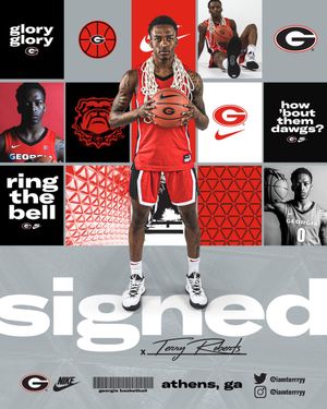 Image post by @UGABasketball on Twitter