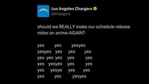 Image post by @chargers on Instagram