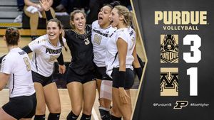 Image post by @PurdueVB on Twitter