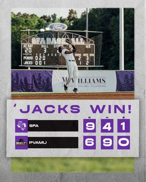 Image post by @sfa.baseball on Facebook