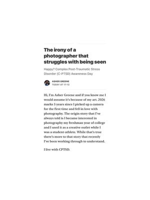 Image post by @ashergreenephoto on Instagram