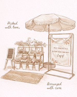 Image post by @blushingpetalsflowerbar on Instagram