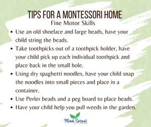 Image post by @mindsproutmontessori on Instagram