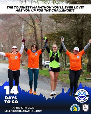 Image post by @millbrookmarathon on Facebook