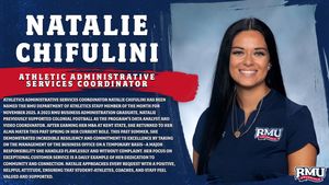 Image post by @RMUAthletics on Facebook