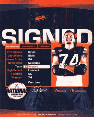 Image post by @uvafootball on Instagram