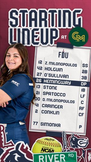 Image post by @FDUKnightsSB on Twitter