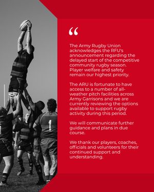 Image post by @armyrugbyunion on Instagram