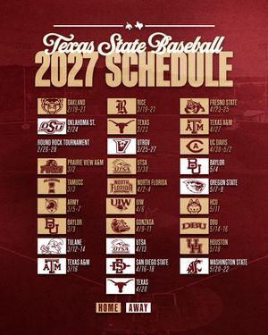 Image post by @texasstatebaseball on Instagram