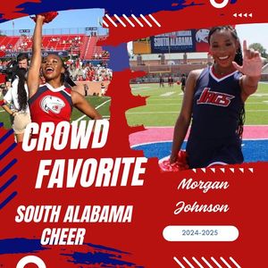Image post by @southalabama.cheerleading on Facebook
