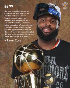 Image post by @nyknicks on Twitter