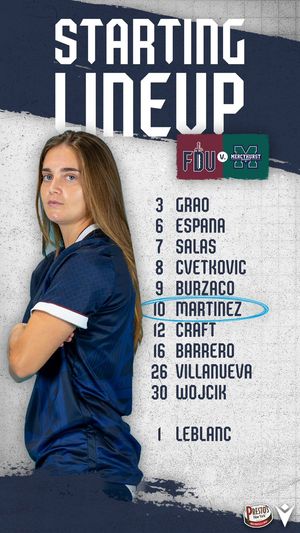 Image post by @FDUKnightsWSOC on Twitter/X