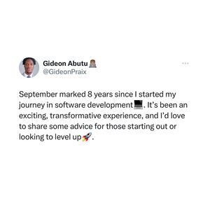Image post by @gideonpraix on Instagram
