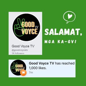 Image post by @goodvoycetv on Facebook