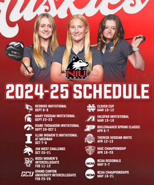 Image post by @NIUWomensgolf on Twitter