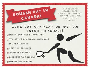 Image post by @squashcanada on Facebook
