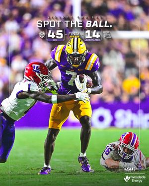 Image post by @LSUfootball on Twitter/X