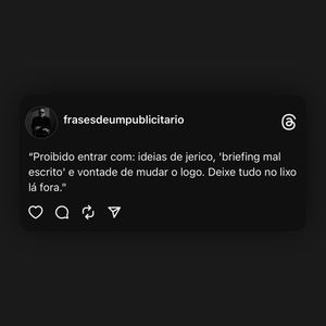 Image post by @frasesdeumpublicitario on Instagram