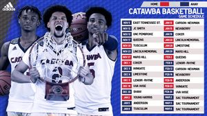 Image post by @CatawbaMBB on Twitter