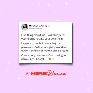 Image post by @hire.women on Instagram