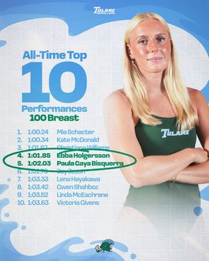 Image post by @tulaneswimdive on Instagram