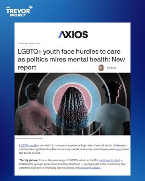 Image post by @trevorproject on Instagram