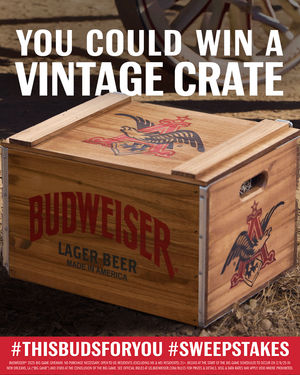 Image post by @budweiserusa on Twitter