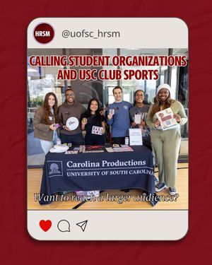 Image post by @uofsc_hrsm on Instagram