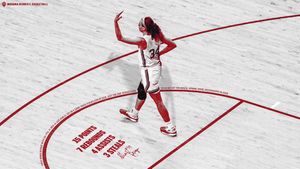 Image post by @IndianaWBB on Twitter