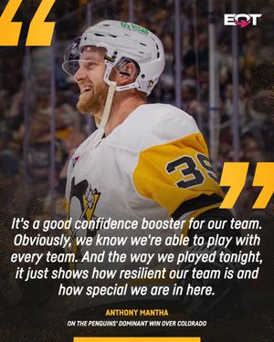 Image post by @penguins on Twitter