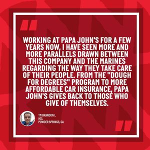 Image post by @papajohns on Instagram