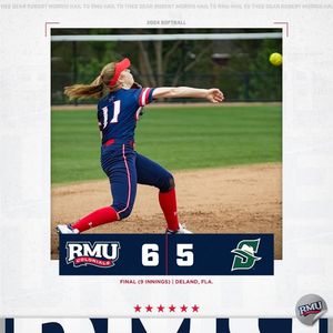 Image post by @RMUAthletics on Facebook