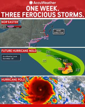 Image post by @accuweather on Twitter/X