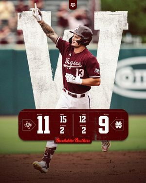 Image post by @AggieBaseball on Twitter