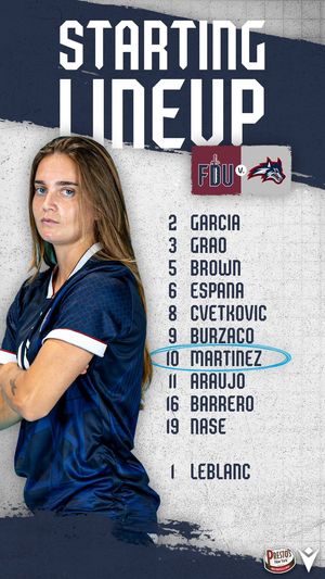 Image post by @FDUKnightsWSOC on Twitter