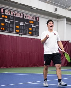 Image post by @harvardmenstennis on Instagram