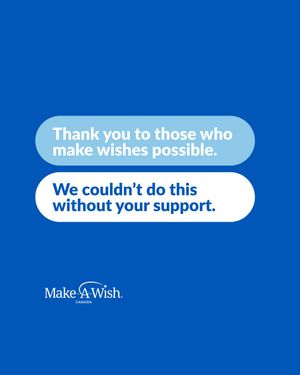 Image post by @makeawish_canada on Instagram