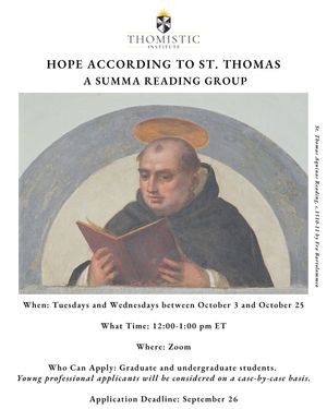 Image post by @thomisticinstitute on Instagram