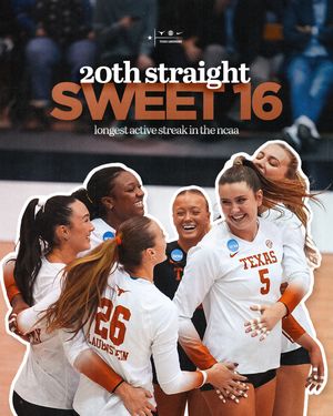 Image post by @texasvolleyball on Instagram