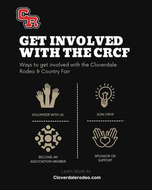Image post by @cloverdalerodeo on Instagram