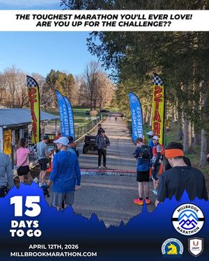 Image post by @millbrookmarathon on Facebook