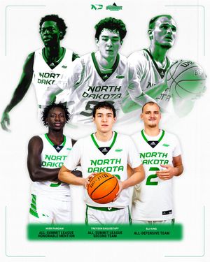 Image post by @UNDmbasketball on Twitter