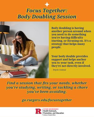 Image post by @rustudenthealth on Instagram
