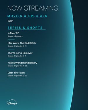 Image post by @DisneyPlus on Twitter/X